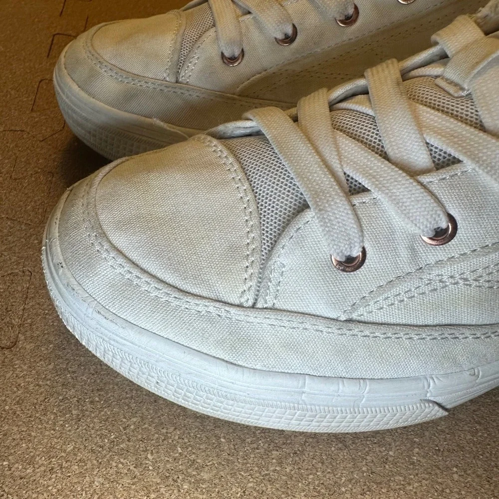 Skechers Los Angeles Arch Fit White Rose Gold Sneakers 177190W Womens 9.5 Wide